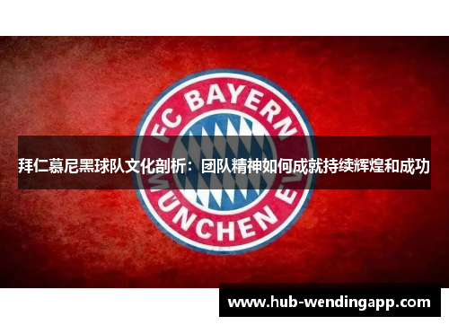 拜仁慕尼黑球队文化剖析：团队精神如何成就持续辉煌和成功
